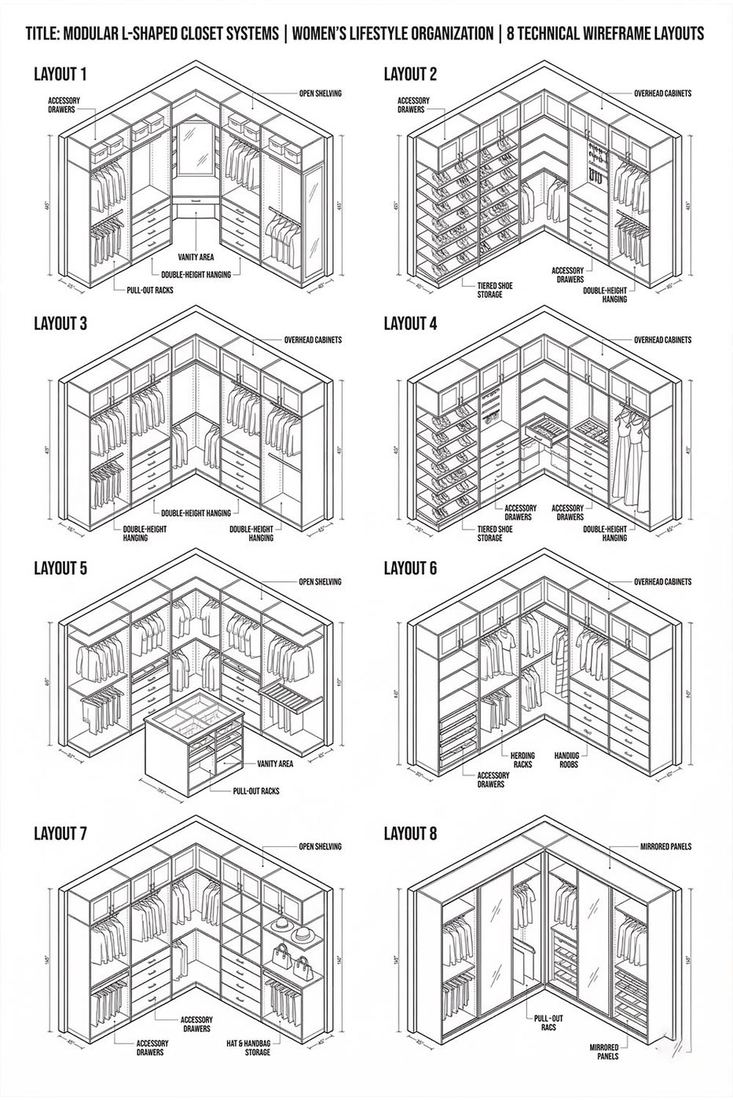 Wardrobe internal layout guide