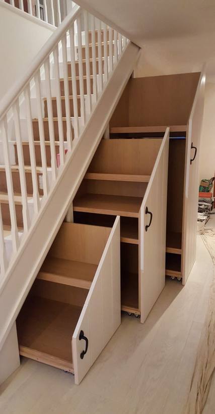 Under-stair storage drawers