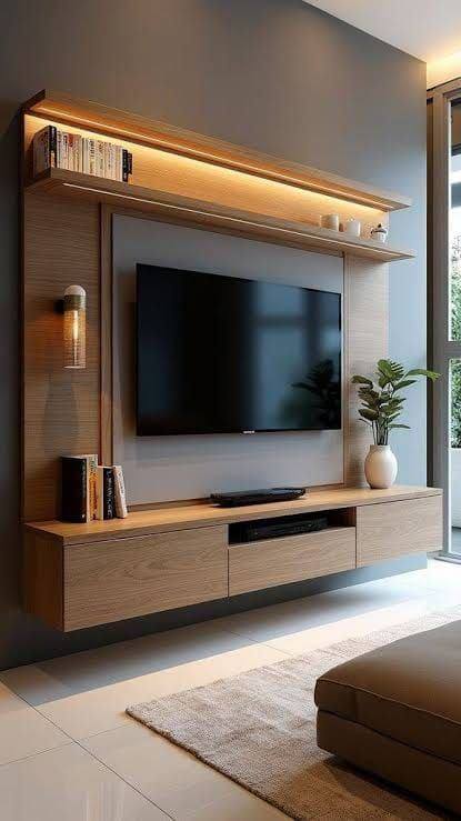 Custom TV media wall Sydney