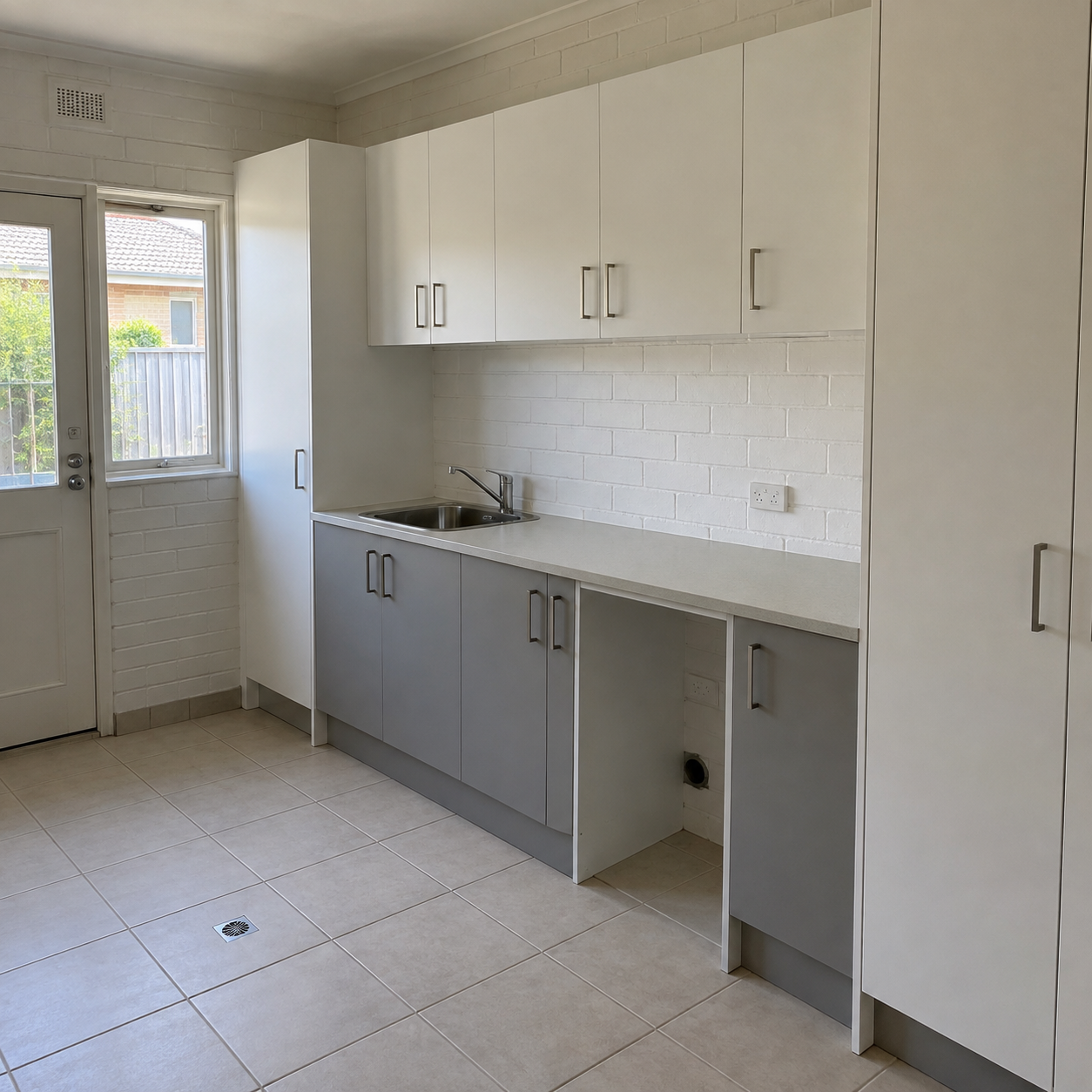 Laundry cabinetry inspiration showing custom cabinetry