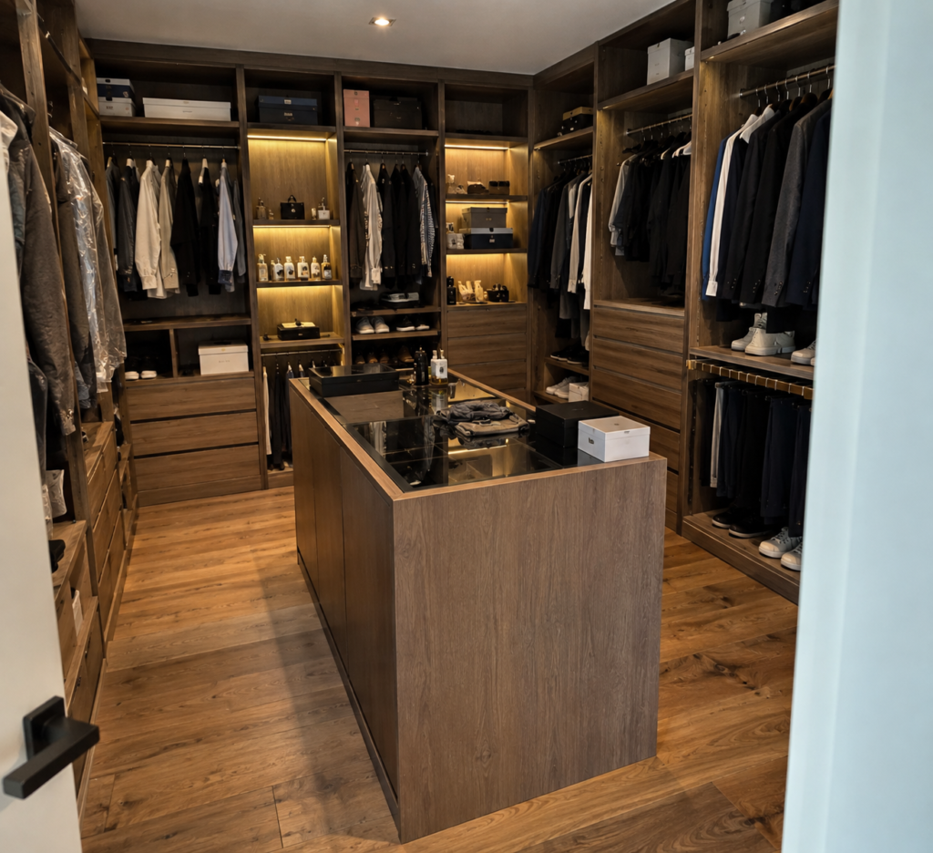 Contact Home Renovation Sydney – custom walk-in wardrobe